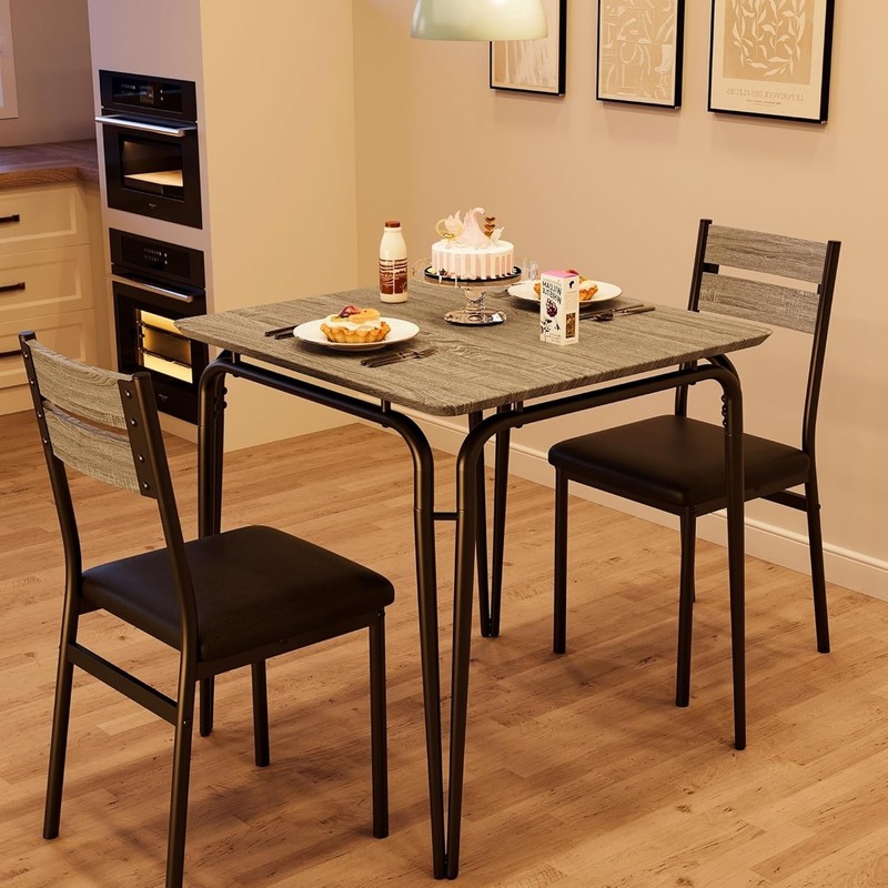 Dining Table Set for 2, Kitchen Table with 2 Chairs for Kitchen & Dining Room gallery