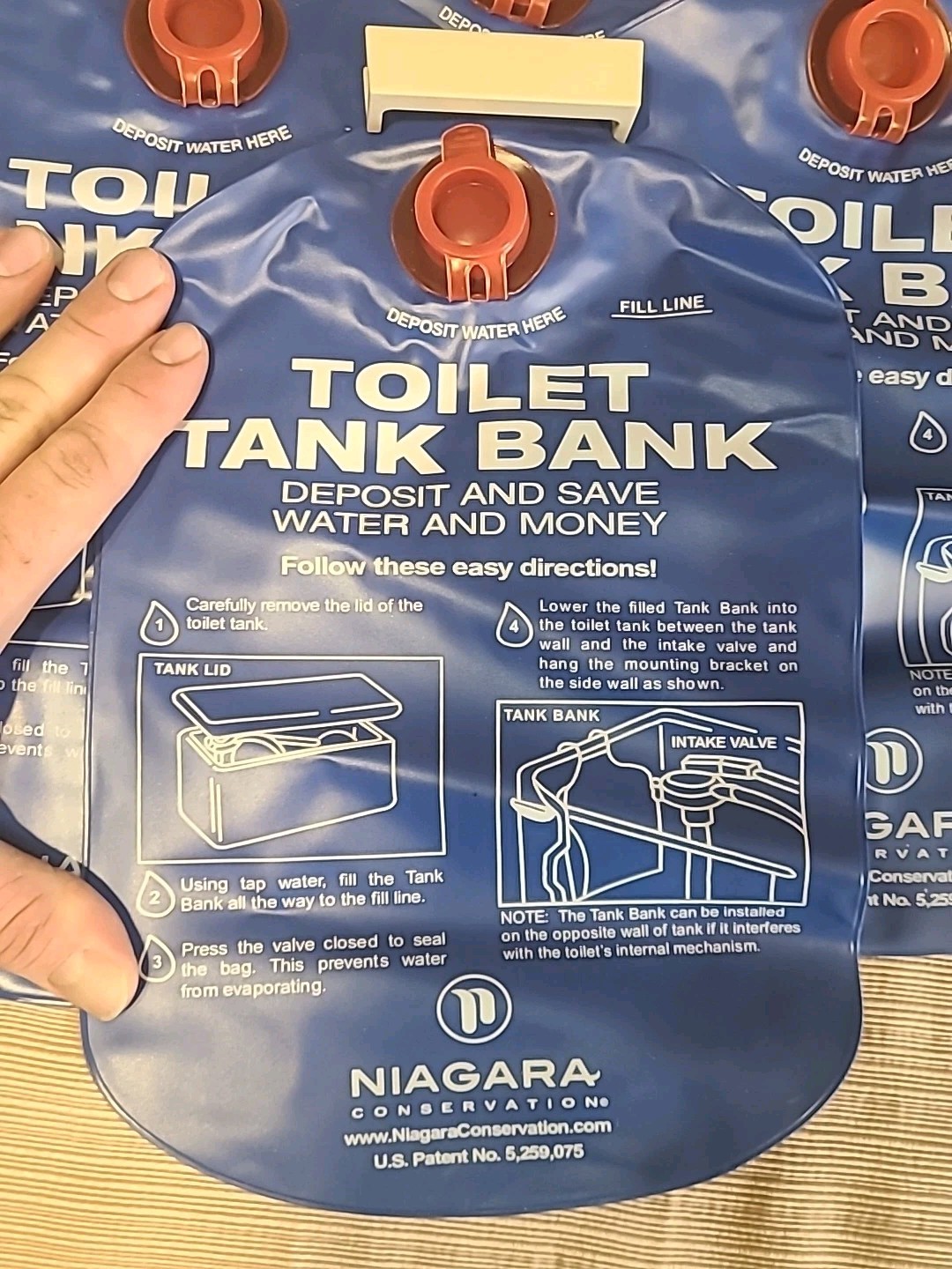 56Niagara Conservation Water Saving Device Toilet Tank Bank Save Every Flush New gallery