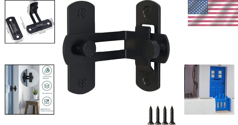 Multi-Purpose 90 Degree Angle Latch for Barns, Windows, and Double Doors gallery