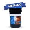 Metallic Full Epoxy Floor Coating Kit 300 sq. ft. WHITE Base Coat gallery
