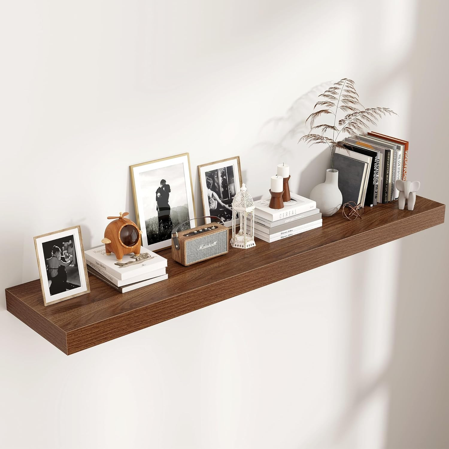 Floating Shelves for Wall, 55 Inch Wide X 12 Inch Deep Floating Shelves, Long Wo gallery