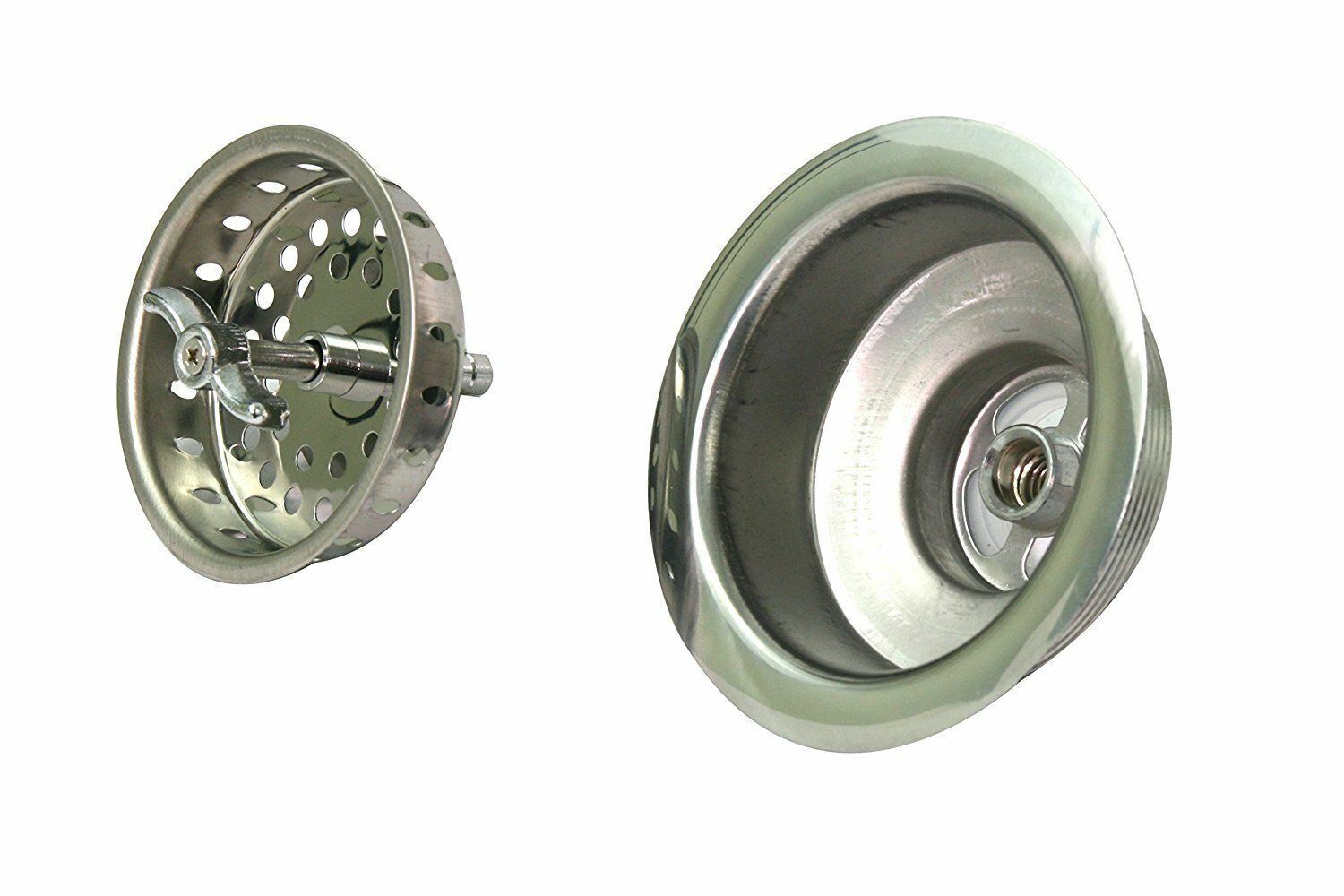 Everflow Kitchen Sink Stainless Steel Drain Assembly & Strainer Basket Stopper gallery
