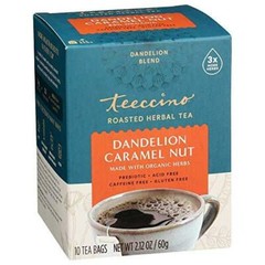 Teeccino Dandelion Tea – Caramel Nut – Rich & Roasted Herbal Tea That’s
