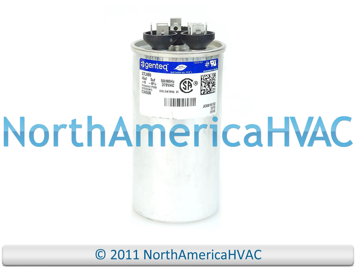 Capcom Capacitor Round 45/5 uf 370 volt Fits GE Genteq 27L880 27L880BZ3 gallery