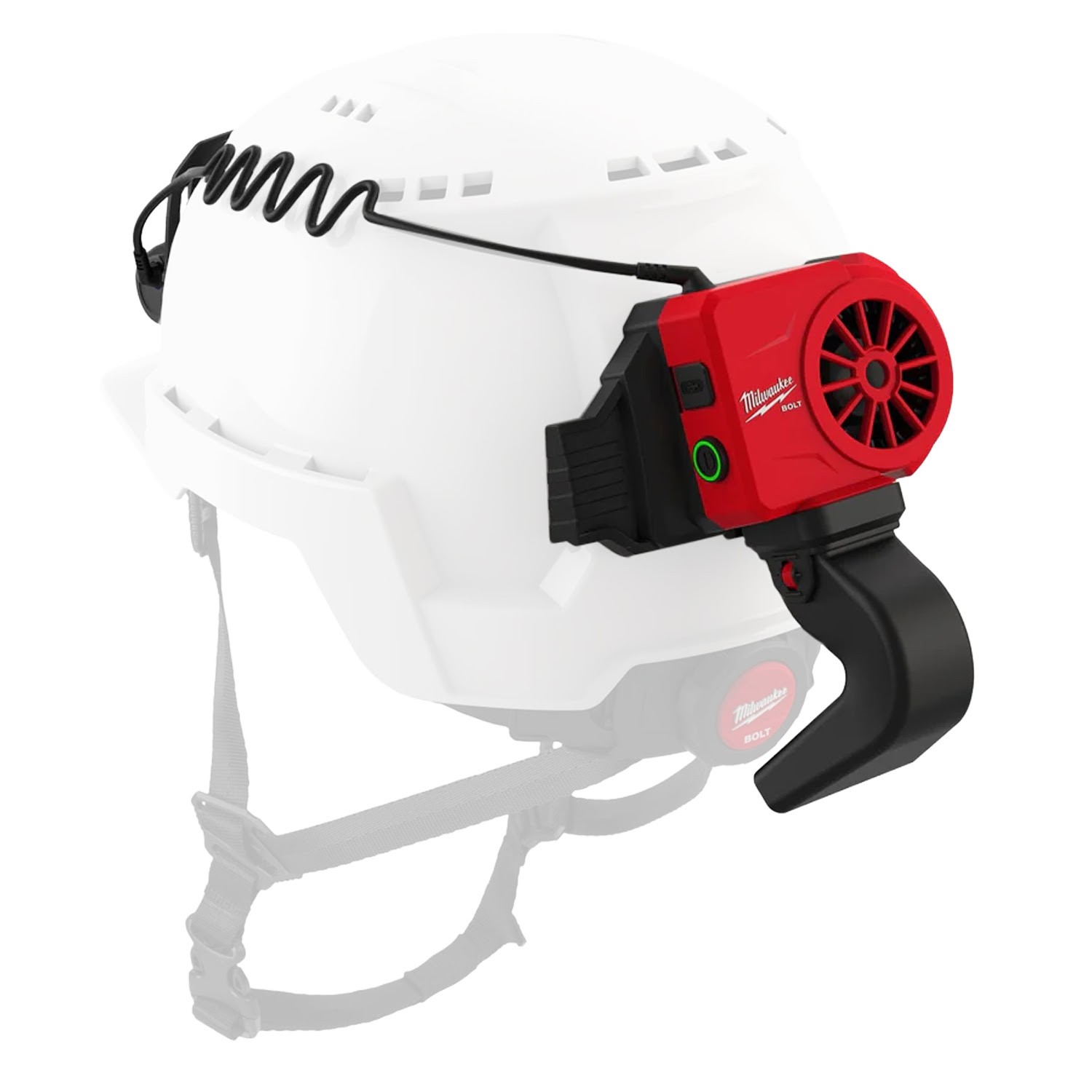 Milwaukee 48-73-1385 BOLT REDLITHIUM USB Helmet Cooling Fan w/ 3 Ducts gallery