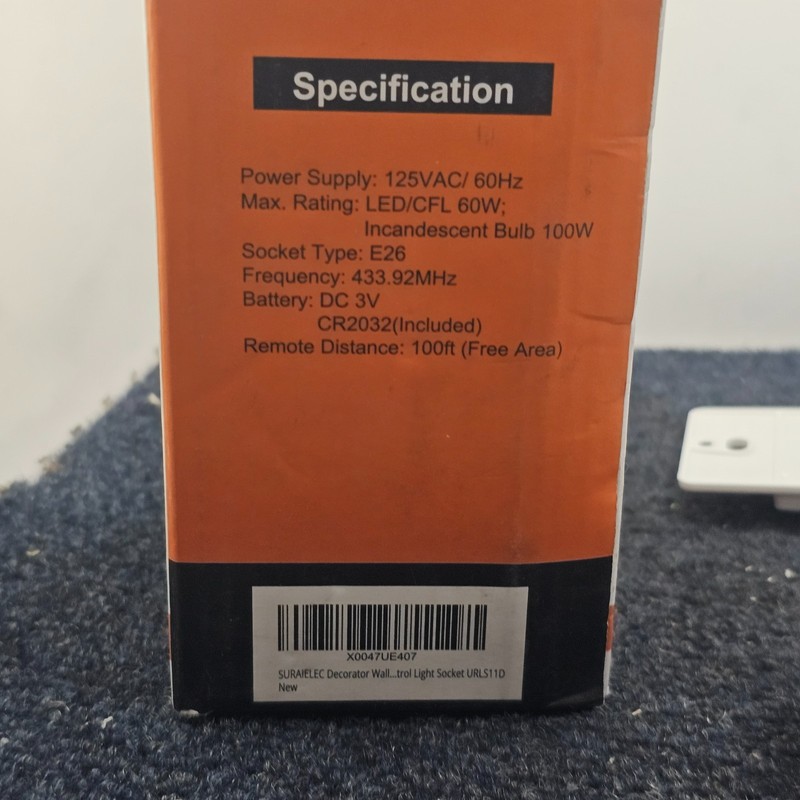 SURAIELEC UHRT06C: WIRELESS LIGHT SOCKET SWITCH 125VAC 60Hz 60W gallery