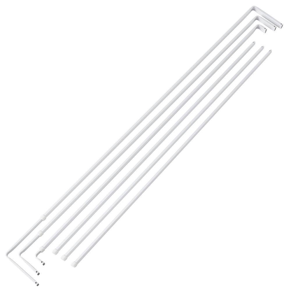 84 In. - 120 In. Lockseam Triple Single Curtain Rod gallery