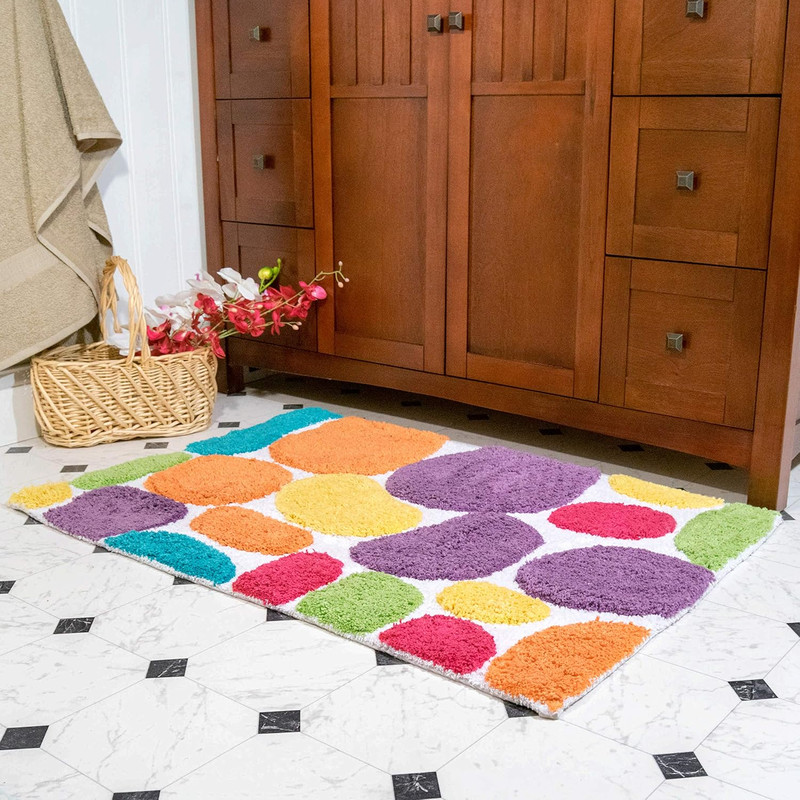 Pebbles Brights Multi Coloured Bath Runner 29400 (24" X 36") gallery