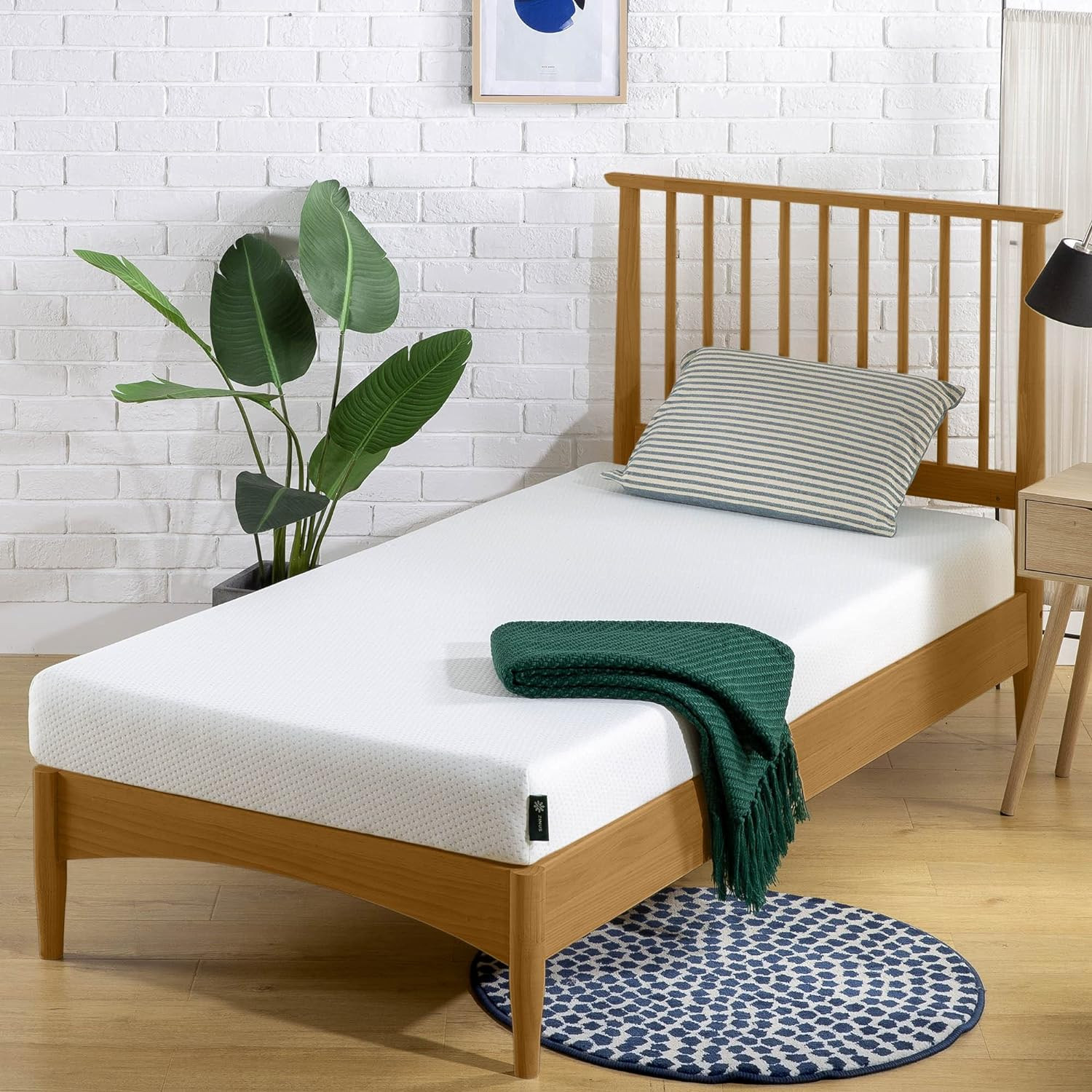 ZINUS 5 Inch Memory Foam Mattress, Twin, Fiberglass-Free, Medium Firmness, Day, gallery