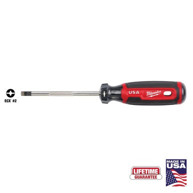 Cushion Grip ECX Screwdriver #2", 4" Shank, USA Made gallery