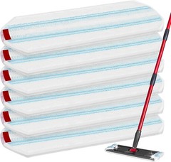 6 Pack Replacement Mop Pads for O-Cedar H2prO Flat Mop System Machine Washable