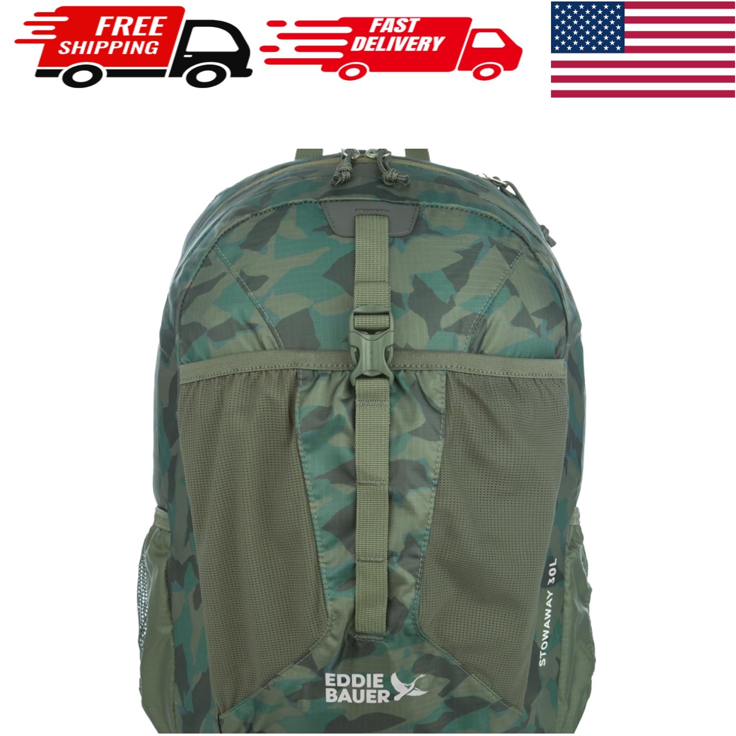 Sprig Ripstop Polyester 30L Backpack - Comfort & Organization for Your Adventure