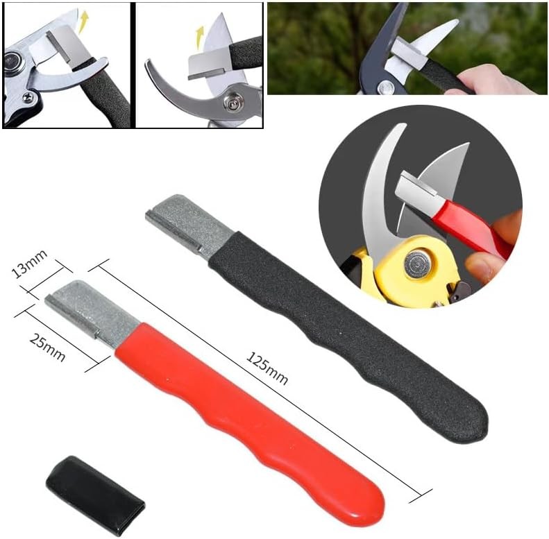 Black/red Garden Tool Sharpener QuickGardening Scissors Sharpener for Lawn Mower gallery