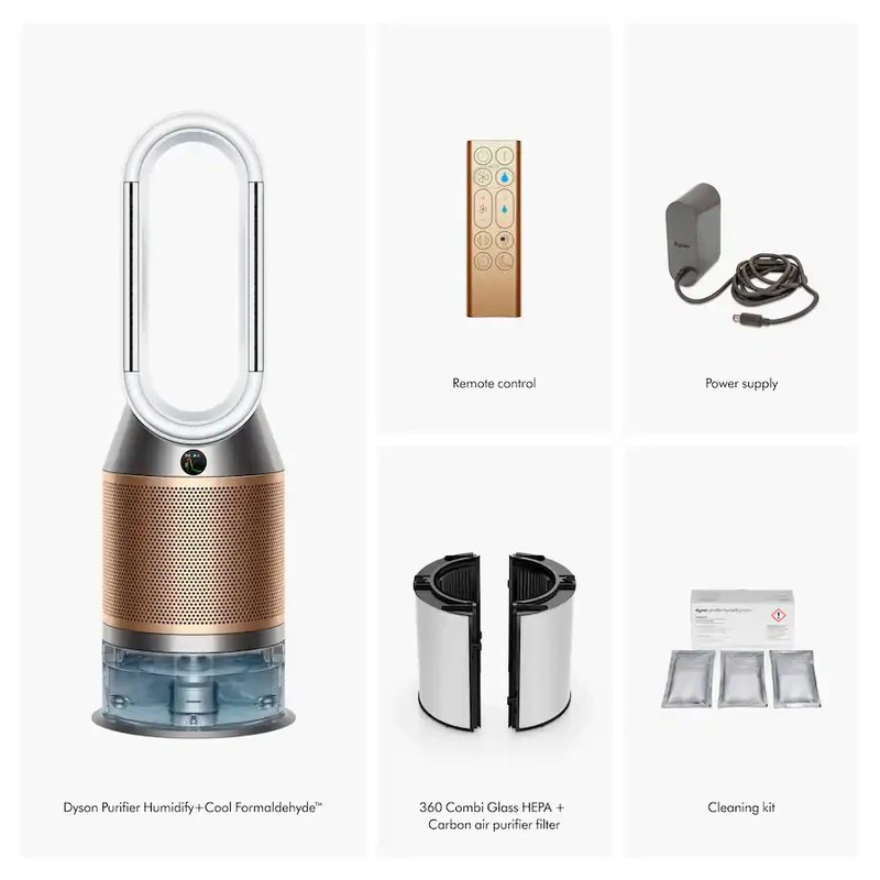 Dyson Purifier Humidify+Cool Formaldehyde PH04 | White/Gold + Remote - Good Cond gallery