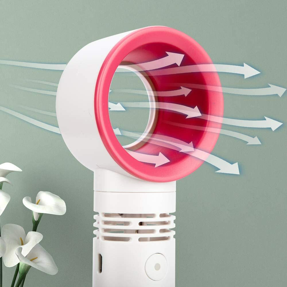 Portable Handheld Cooling Bladeless Fan USB Rechargeable Fan Desktop Fan gallery