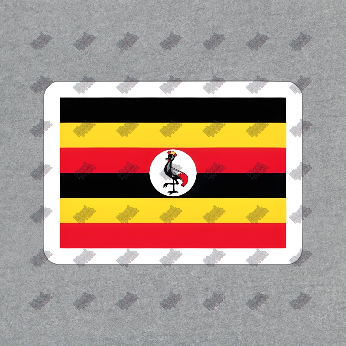 Uganda Flag Vinyl Sticker Decal Perfect for Home Decor, Laptops, #638436 gallery