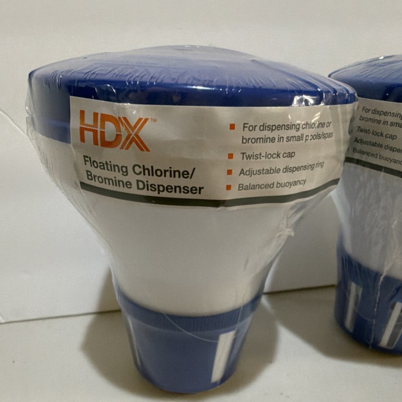 HDX Floating Chlorine Bromine Dispenser Pool Spa Tablet Floater ( 2 Pack ) gallery