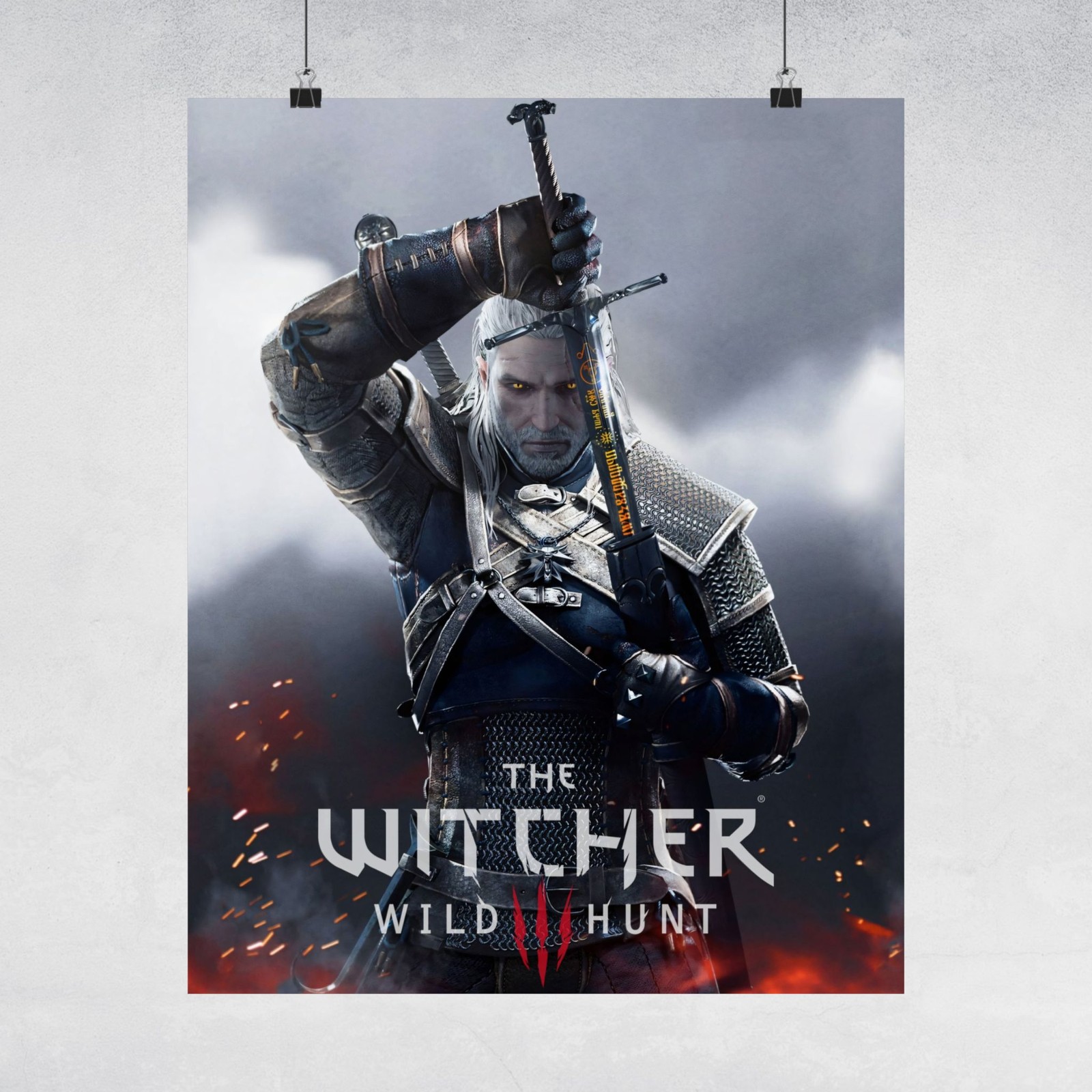 The Witcher Wild Hunt Poster Print, Geralt Of Rivia Poster, The Witcher Cover gallery