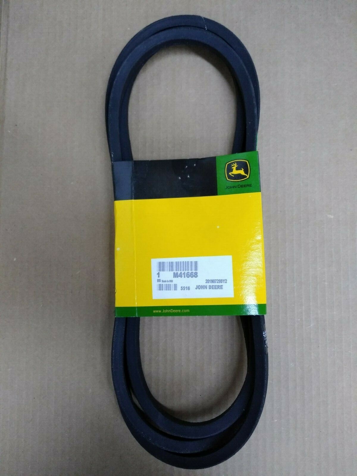 John Deere OEM Deck Belt - Part # M41668 - Fits 120,140,300 w/ 46 inc deck gallery