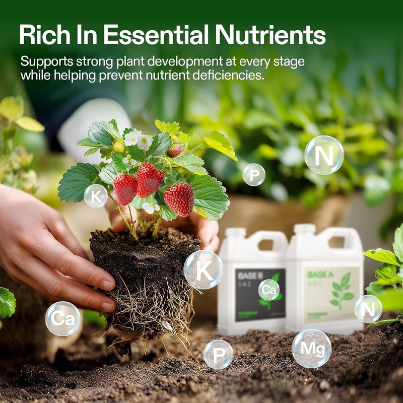 VIVOSUN Nutrients Base A & B Bundle, Liquid Fertilizer Supports Vegetative gallery