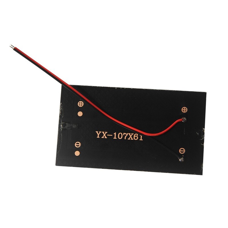 Compact 2 X 1W5V Solar Panel Set for DIY Use with Wire to Charge 3 7V5V Battery gallery