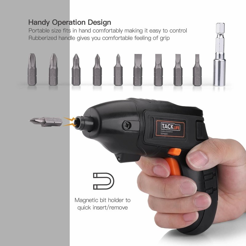 Electric Screwdriver, Tacklife Cordless Screwdriver Rechargeable 1500 mAh Li-on gallery