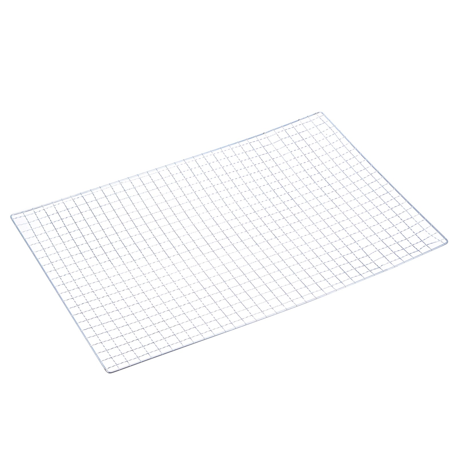 Square BBQ Grill Net 41x56cm Galvanized Iron Barbecue Mesh Mat gallery