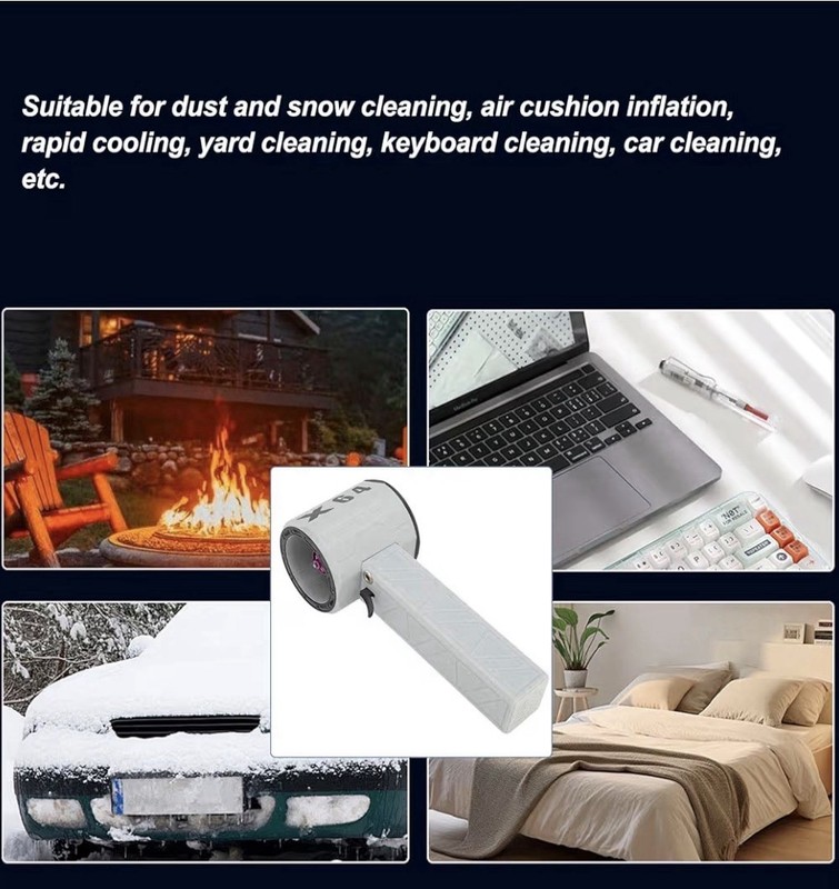 1400g Thrust Stepless Speed Regulation Handheld Blower For Drying Cars, Leafs gallery