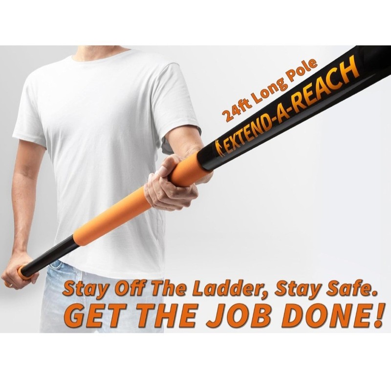 EXTEND-A-REACH Professional Extension Pole 24FT Adjustable Telescoping Pole New gallery