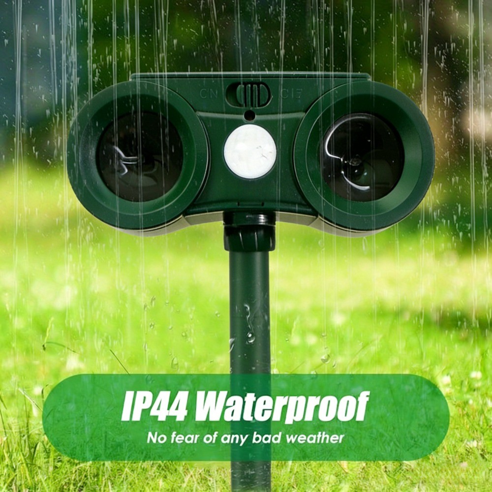 1-Pack Solar Ultrasonic Animal Repellent - IP44 Outdoor Motion Sensor Deterrent gallery