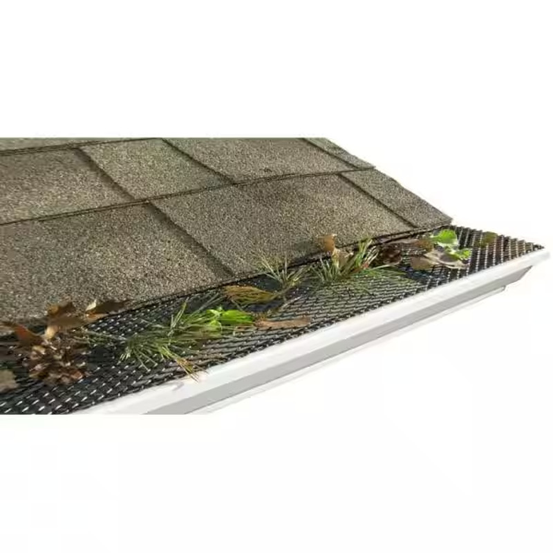NEW Armour Lock Gutter Guard 25-PACK 5 in. x 4 ft. Self Locking Rust Resistant gallery