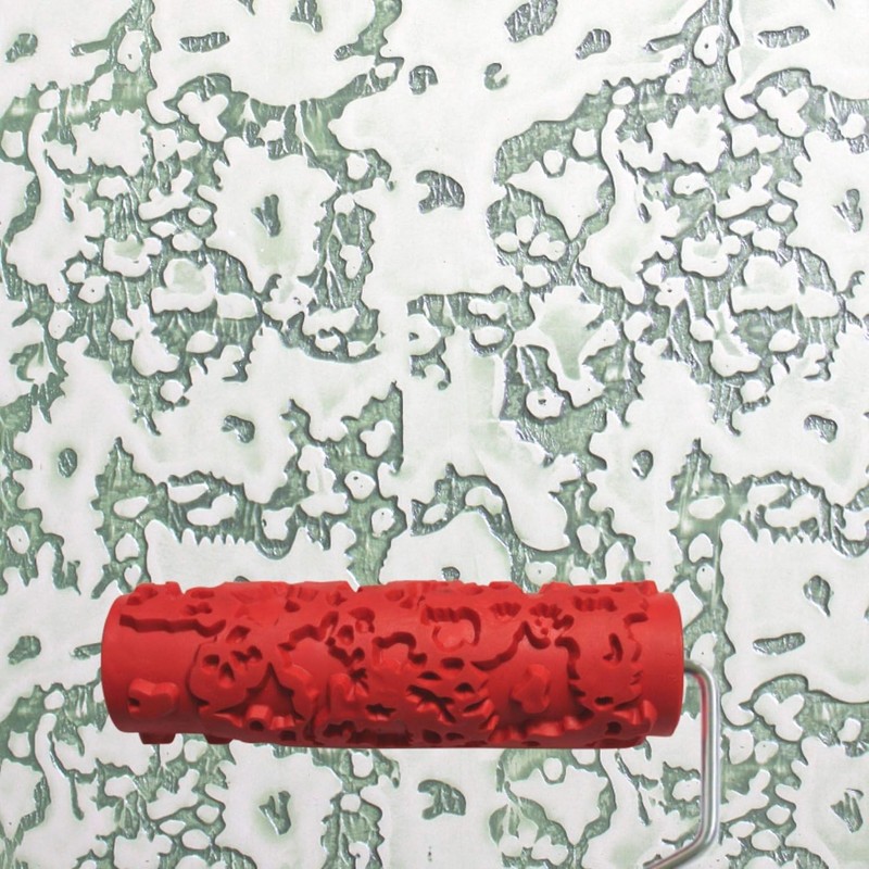 7'' Patterned Roller for Wall Decoration Classic Brick Embossing Texture Rubber gallery