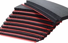 Older version – Pelican 0450 foam. Solid foam w/ red backing. Tool Shadowing