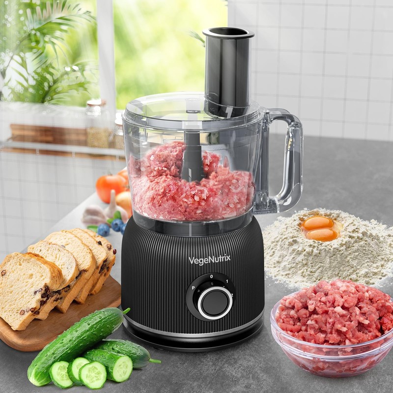 Food Processor and Blender Combo, 88 oz Food Chopper for Meat, Vegetable and ... gallery