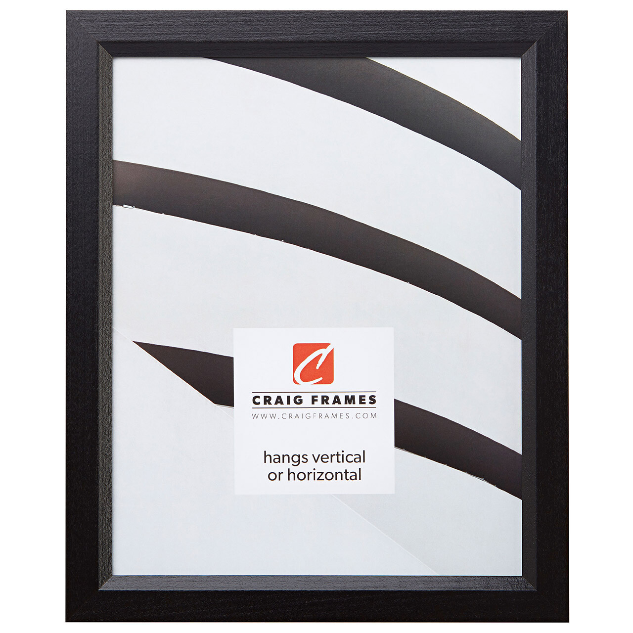 Craig Frames Economy, 20x24 0.875 Inch Wide Ebony Black Hardwood Picture Frame gallery