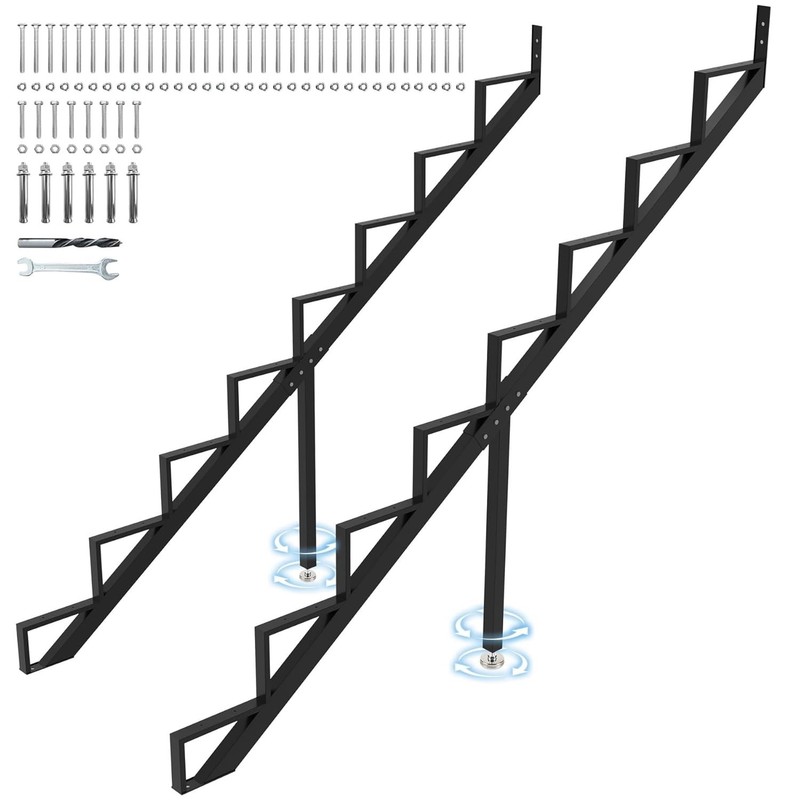 Unique Triangular Design Stair Riser 8-Step - Durable & Elegant Outdoor Steps gallery