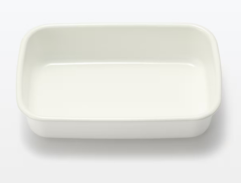 MUJI Enamel Storage Container with Valve Lid L M S set gallery