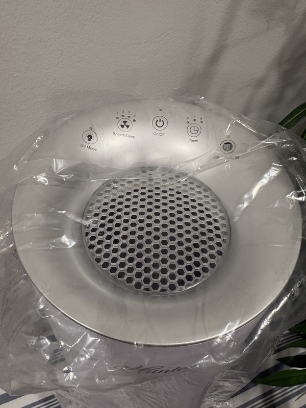 Hunter HP450UV Tower Air Purifier True HEPA UV-C Timer White/Gray 151-215 gallery