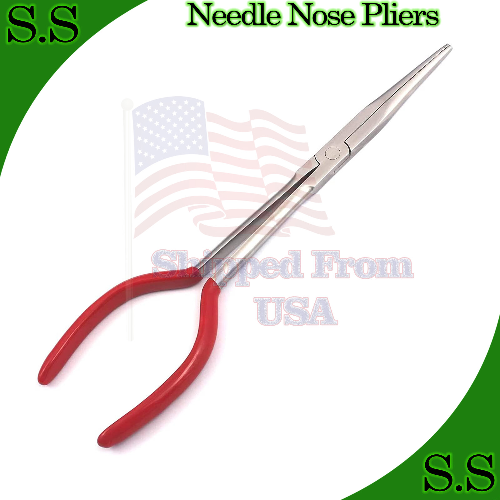 11'' Extra Long Reach Needle Nose Pliers Straight Repair Hand Tools gallery