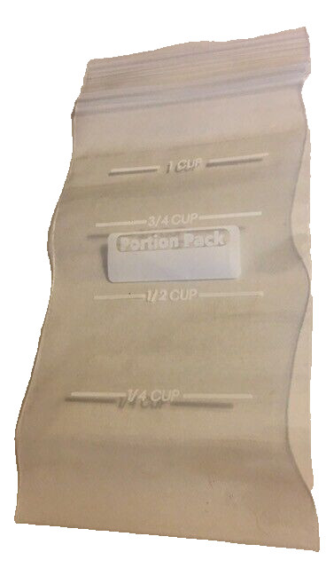 Portion Control Snack Bags clear 3-1/2" x 5-7/8" zipper seal 2 x 40ct Surefresh gallery
