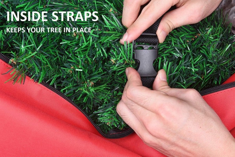 Foldable Heavy Duty Rolling Christmas Tree Bag - Convenient Storage Solution gallery