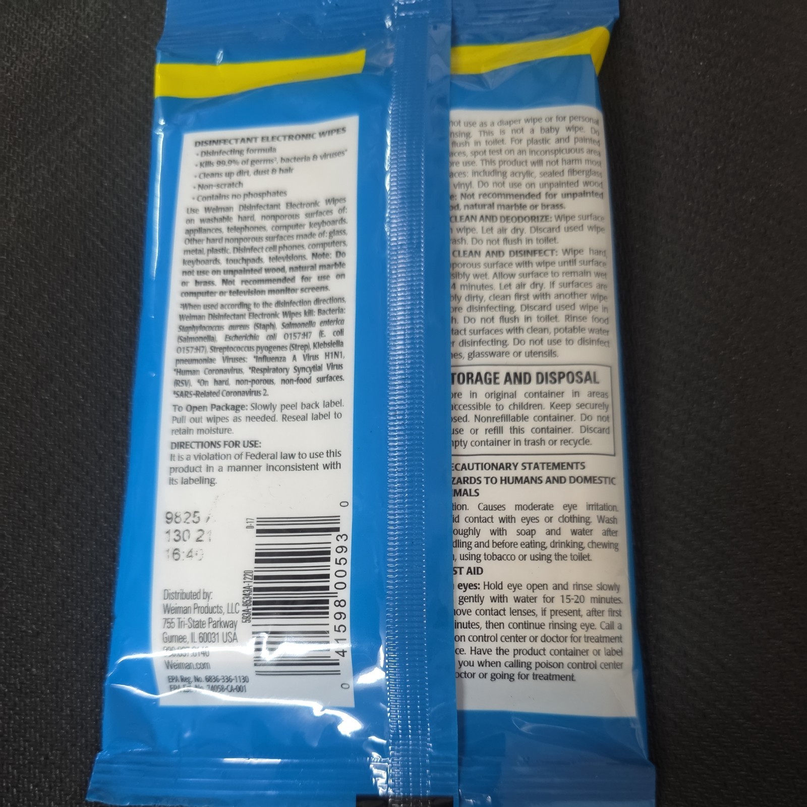 Disinfecting Electronic Wipes 15 wipes. USA ships free gallery