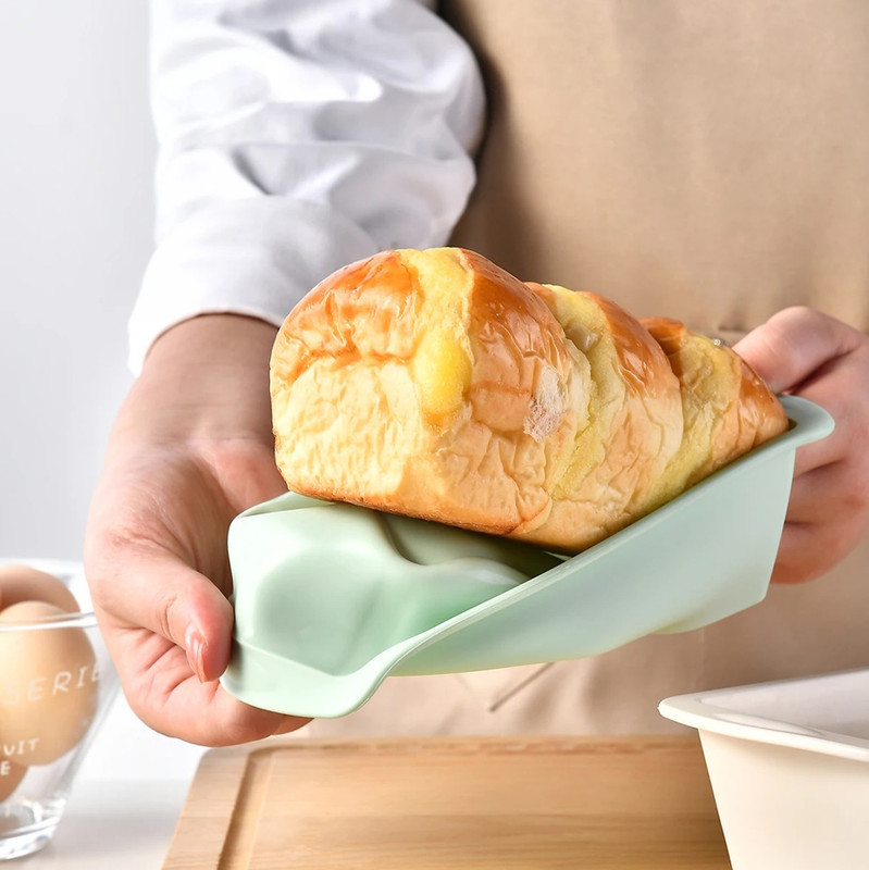 2 pcs Silicone Loaf Pan Bread Toast Mold Reusable Baking Pastry Tools gallery