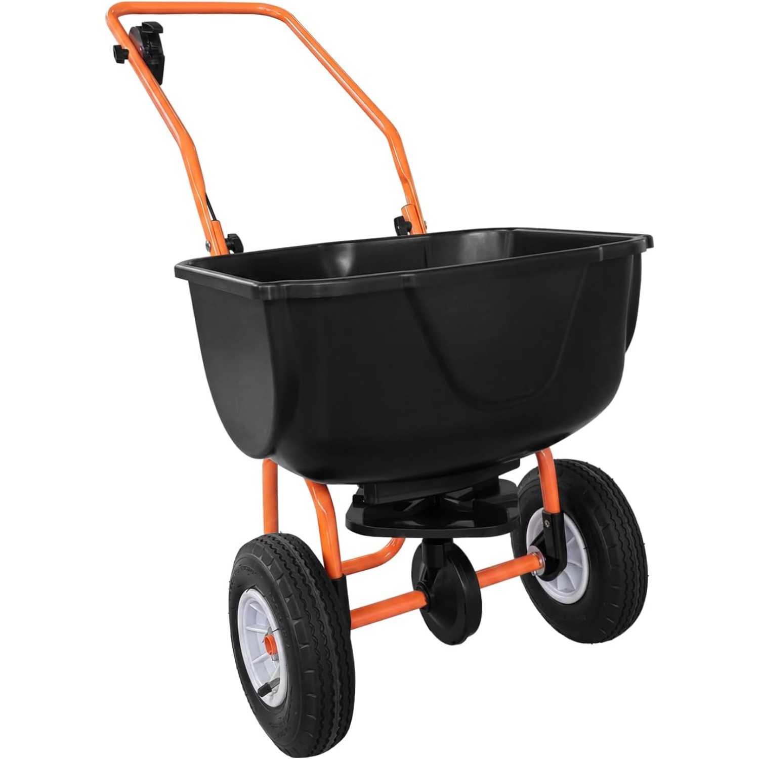 70LB Push Spreader Fertiliser 0–10ft Spreading Width Grass Salt Seed Lawn Garden gallery