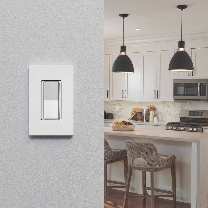 Smart Remote Control for Dimmers & Switches, On/Off, Wall Mount/Tabletop, White gallery