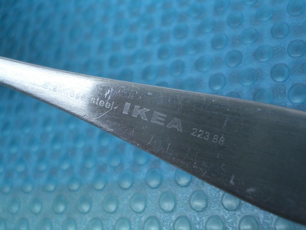 IKEA Stainless Flatware BEHAGFULL Set of 2 Satin Dinner Forks 7 7/8" gallery