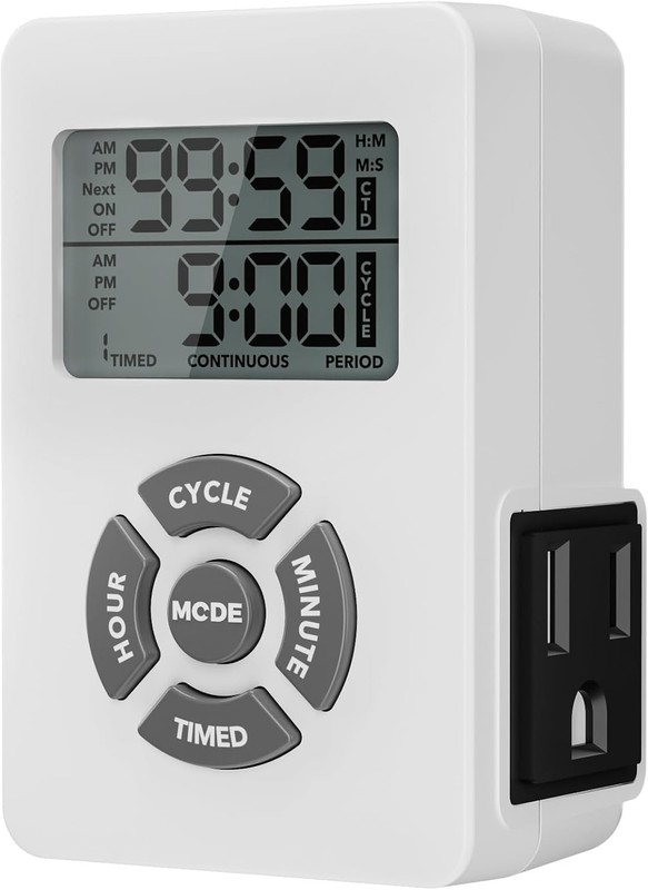 Compact Digital Timer with Repeat Cycle & Daily Scheduling for Smart Automation gallery