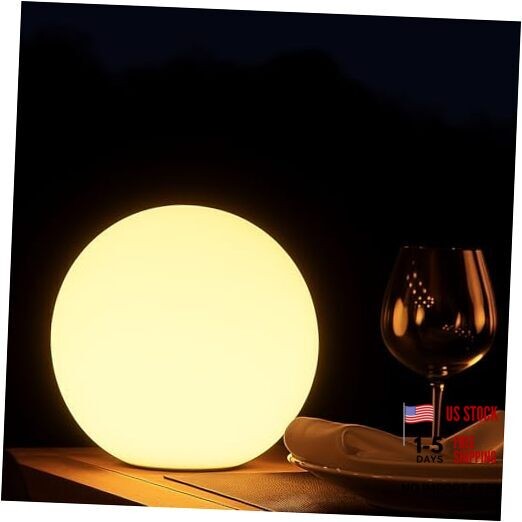 6-Inch 16 Color Changing LED Ball Lamp, IP68 Waterproof Led Glowing Orb 6 Inch gallery