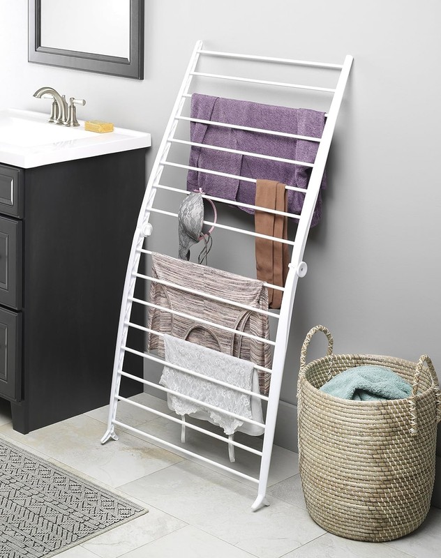 Whitmor Spacemaker Folding Drying Rack - Space-Saving Indoor Laundry Solution gallery