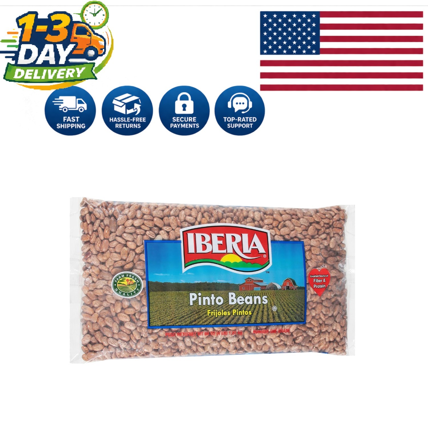 4 lb Pinto Beans - Nutritious, Plant-Based Protein for Savory Dishes gallery